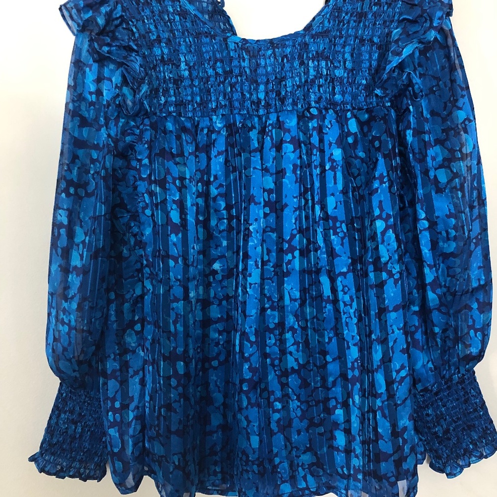 Royal blue blouse